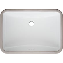 Norris 22-13/16" Rectangular Vitreous China Undermount Bathroom Sink with Overflow