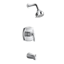 Cassadore Tub and Shower Trim Package with 1.8 GPM Multi Function Shower Head