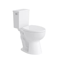 Pogo 1.28 GPF Two Piece Elongated Toilet with Reversible Tank