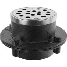 2'' Cast Iron Two-Piece IPS Shower Drain with Stainless Steel Strainer
