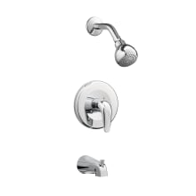 Tub and Shower Trim Package with 1.5 GPM Single Function Shower Head and Tub Spout