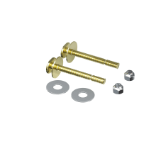 1/4" x 2-1/4" Brass SNAP Closet Bolt Stainless Steel Pair