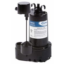 1/3 HP Cast Iron Submersible Sump Pump with Side Discharge