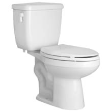 1400 Series 1.1 / 1.6 GPF Dual Flush Two-Piece Round Toilet with Left Hand Trip Lever and 10" Rough In