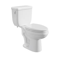 Jerritt 1.1 / 1.6 GPF Dual Flush Two Piece Elongated Toilet with Left Hand Lever - Less Seat, ADA Compliant