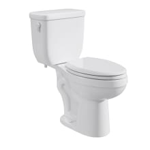 Jerritt 1.1 / 1.6 GPF Dual Flush Two Piece Elongated Chair Height Toilet with Left Hand Lever - Less Seat, ADA Compliant