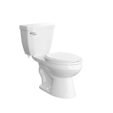 Calhoun 1.28 GPF Two Piece Elongated Toilet with Left Hand Lever - Less Seat, ADA Compliant