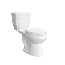 Calhoun 1.28 GPF Two Piece Elongated Chair Height Toilet with Left Hand Lever - Less Seat, ADA Compliant