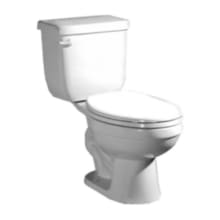 Jerritt 1.28 GPF Two Piece Round Toilet with Left Hand Lever - Seat Included