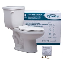 Jerritt 1.28 GPF Two Piece Elongated Toilet with Left Hand Lever - Seat Included