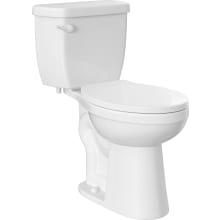 Jerritt 1.28 GPF Two Piece Elongated Chair Height Toilet with Left Hand Lever - Seat Included
