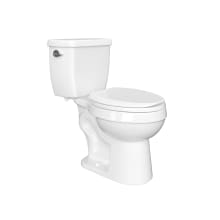 Edgehill 1.28 GPF Two Piece Round Toilet with Left Hand Lever - Less Seat, ADA Compliant