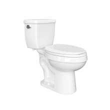 Edgehill 1.28 GPF Two Piece Elongated Chair Height Toilet with Left Hand Lever - Less Seat, ADA Compliant
