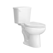 Greenlee 0.8 GPF Two Piece Elongated Chair Height Toilet with Left Hand Lever - Less Seat, ADA Compliant