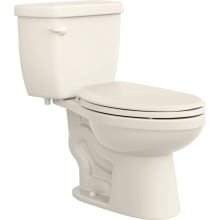 Jerritt 1.28 GPF Two Piece Elongated Toilet with Left Hand Lever - Less Seat, ADA Compliant