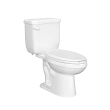 Jerritt 1.28 GPF Two Piece Elongated Toilet with Left Hand Lever - Less Seat, ADA Compliant