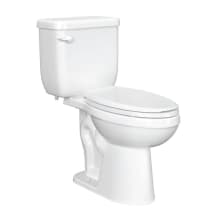 Jerritt 1.6 GPF Two Piece Elongated Chair Height Toilet with Left Hand Lever - Less Seat, ADA Compliant