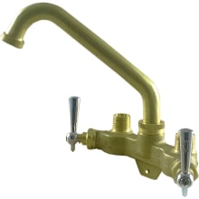 4 GPM Deck Mounted Double Handle Laundry Faucet