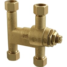 3/8" Thermostatic Mixing Valve - Two Outlets