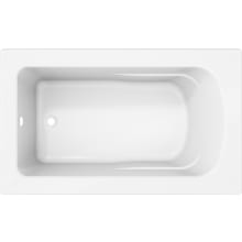Lansford 60" x 36" Drop In Acrylic Soaking Tub with Reversible Drain and Overflow