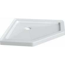Hammond 38" x 38" Neo-Angle Shower Base with Triple Threshold and Center Drain