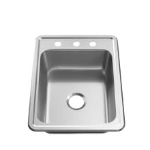 Bealeton 17" Drop In Single Basin Stainless Steel Kitchen Sink