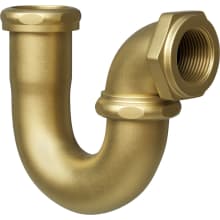 4-7/8" Brass Sink Trap with Ground Joint (1-1/2" X 1-1/2" Connections)