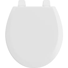 Round Closed-Front Toilet Seat with Quick Release and Lid