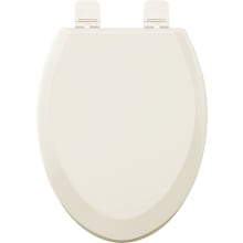 Elongated Closed-Front Toilet Seat with Quick Release and Lid