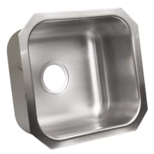 Plomosa 17-13/16" Rectangular Stainless Steel Undermount Bar Sink