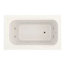Lansford 60" x 36" Drop In Acrylic Whirlpool Tub with Reversible Drain and Overflow