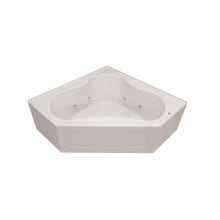 Grass Valley 60" x 60" Corner 8 Jet Whirlpool Bath Tub with Skirt and Left Hand Pump