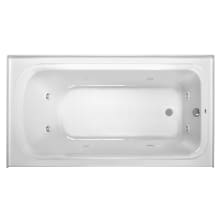 Plus 66" Acrylic Whirlpool Bathtub for Alcove Installations with Left Drain
