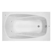 Lansford 60" x 32" Drop In 8 Jet Whirlpool Bath Tub