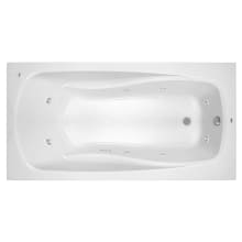 Lansford 72" x 36" Whirlpool Bathtub with 8 Hydro Jets and EasyCare Acrylic - Drop In or Alcove Installation