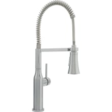 Basque 1.8 GPM Single Hole Pre-Rinse Pull Down Kitchen Faucet - Includes Escutcheon