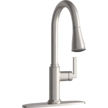 Pixley 1.8 GPM Single Hole Pull Down Kitchen Faucet - Includes Escutcheon