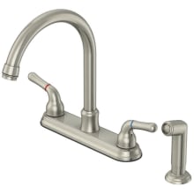 Kalada 1.75 GPM Standard Kitchen Faucet - Includes Escutcheon and Side Spray