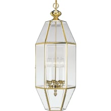 Bound Beveled Glass 6 Light 12" Wide Taper Candle Pendant