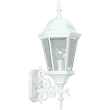 Welbourne 1 Light 31" Tall Outdoor Wall Sconce with Etched Glass Panels