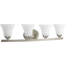 Adorn 4 Light 28-1/4" Wide Bathroom Vanity Light with Etched Glass Shades