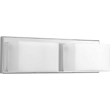 Ace 2 LED Light 5" Tall ADA Compliant Bathroom Sconce with Etched Glass Shades