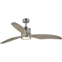 Farris 60" 3 Blade Indoor DC Motor Ceiling Fan - Remote Control and LED Light Kit Included