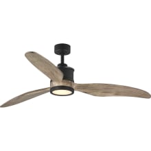 Farris 60" 3 Blade Indoor DC Motor Ceiling Fan - Remote Control and LED Light Kit Included
