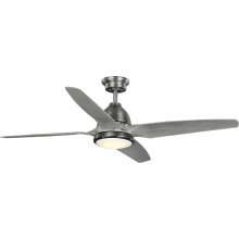 Alleron 56" Indoor Ceiling Fan with LED Light Kit, DC Motor, and Remote Control