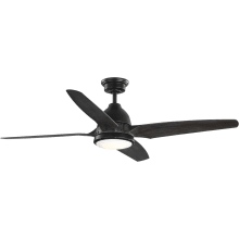 Alleron 56" Indoor Ceiling Fan with LED Light Kit, DC Motor, and Remote Control