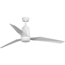 Bixby 60" 3 Blade LED Indoor Ceiling Fan with Remote Control
