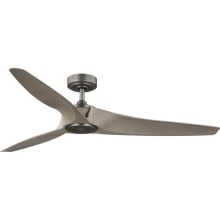Manvel 60" 3 Blade Indoor Ceiling Fan with Remote Control