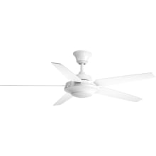 Signature Plus II 54" 5 Blade Integrated LED Indoor Ceiling Fan with White Opal Shade