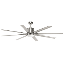 Vast 72" 8 Blade Indoor / Outdoor Ceiling Fan with LED Light Kit and Remote Control